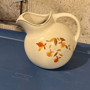 Floral Cream Hall ceramic pitcher